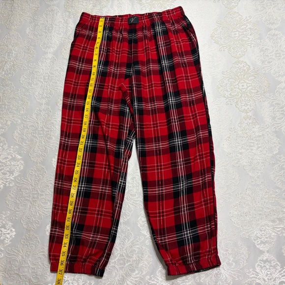 Victorias Secret Red Plaid Pajama Jogger Cotton & Viscose Blend Size Large - Picture 9 of 9